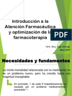 Introducción a la Atención Farmacéutica y optimización de la farmacoterapia