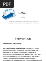 E-Mail: / Ēmāl/ Messages Distributed by Electronic Means From One Computer User To One or More Recipients Via A Network