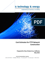 Cost Estimates For FTTP Network Construction: Prepared For City of Santa Cruz, California May 2015