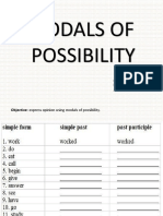 Modals of Possibility (Ninth Grade)