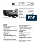 CAT Engine Specifications: C15 Acert Diesel Oilfield Generator Set