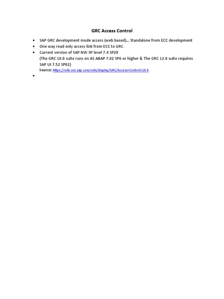 SAP GRC Access Control Guide | PDF | Computers