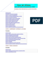 Hijos Del Altisimo Capacitacion para Maestros de Escuela Dominical CURSO 1 PDF