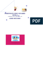 Portofoliu - Educatoare - Nivel - I - 2019-2020 - Program Normal