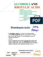 ALCOHOLS AND CARBOXYLIC ACIDS Lecture