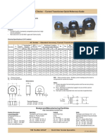 AC Series - Current Transformer Quick Reference Guide: Low Cost 50/60Hz Current Transformers
