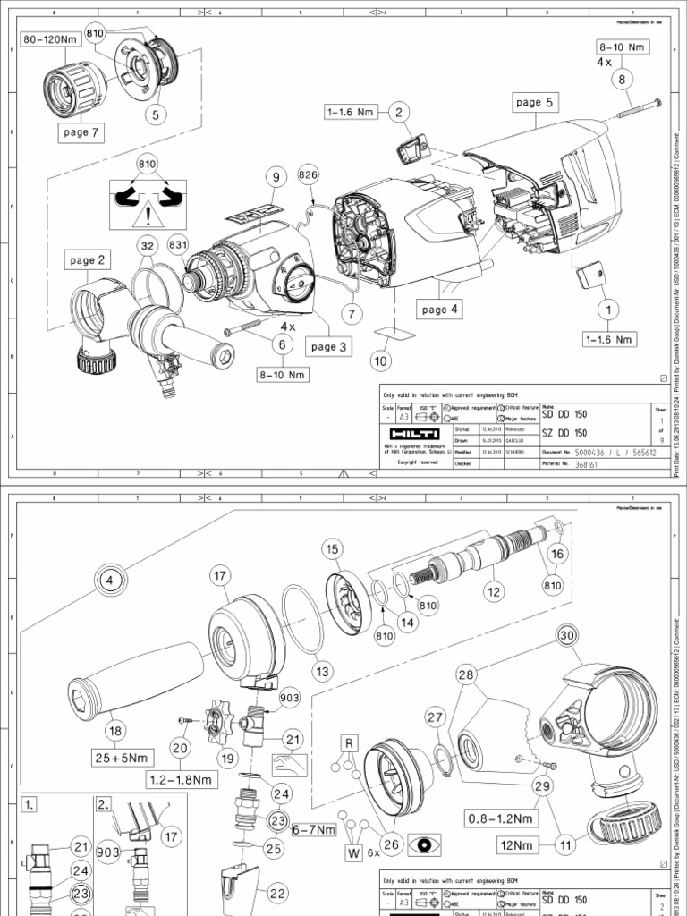 Hilti Replacement Parts Diagram Reviewmotors.co