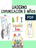 Cuaderno Comunicación 3 Años Por Materiales Educativos Maestras