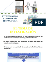 Tema01 - El Tema y El Problema de Investigación