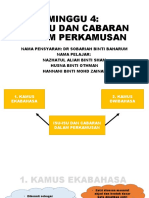 Isu Dan Cabaran Dalamperkamusan