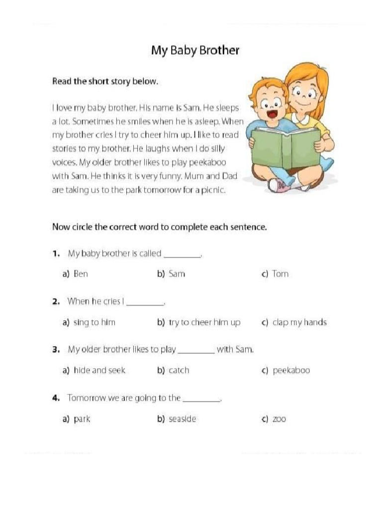 Grade 4 Worksheet Reading Comprehension PDF PDF