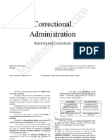 Correctional Administration: (Institutional Correction)