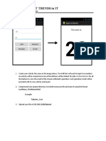 It72 - Current Trends in It: Android Application Development