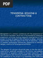 Tendering, Bidding & Contracting