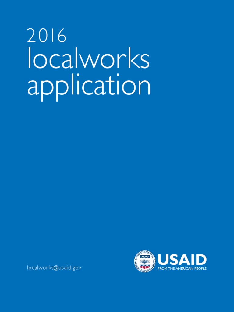 2016 Localworks Application Final 11-18-16 | PDF | United States Agency ...