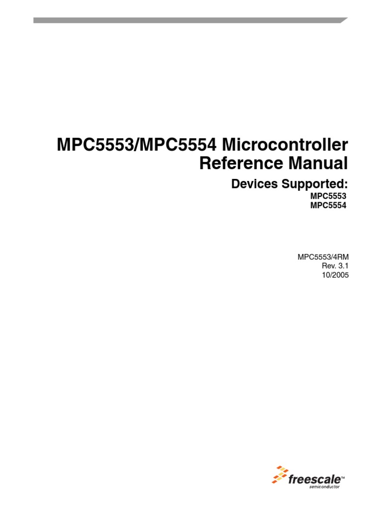 MPC5554 Um PDF | PDF | Cpu Cache | Electronic Design