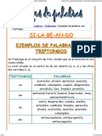 Ejemplos de Palabras Con Triptongos PDF