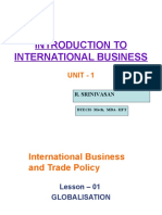 Introduction To International Business: Unit - 1
