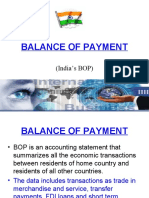 Balance of Payment: (India's BOP)
