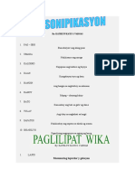 Personipikasyon at Paglilipat Wika (Tayutay)