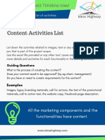 Content Activities List