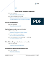 JoVE Syllabus Mapping - Cell Biology