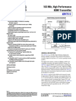 165 MHZ, High Performance Hdmi Transmitter: Data Sheet