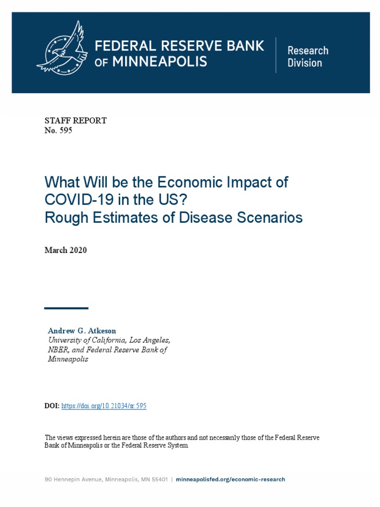 What Will Be The Economic Impact of COVID-19 in The US? Rough Estimates ...