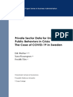 Understanding public behaviors during crises with private sector data