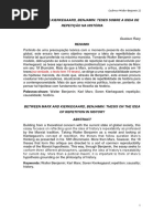 Racy, Gustavo - Entre Marx e Kierkegaard, Benjamin. Teses Sobre a Ideia de Repetição Na Historia