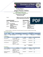 ND Voters First Financial Disclosure