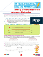 Aproximaciones y Ordenamiento de Números Naturales para Cuarto de Primaria