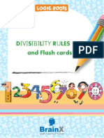 Ivisibility Rules: and Flash Cards