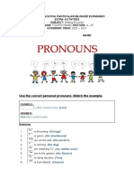 Extra Activities Pronouns and Capital Letters