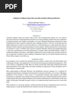 Challenges of Welding of Catalyst Tubes