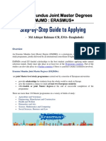 Step-by-Step Guide To Applying: Erasmus Mundus Joint Master Degrees Emjmd: Erasmus+
