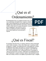 Ordenamiento Fiscal