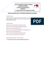 Atividade 7 Estruturas e Serviços Do Sistema Nacional de Saúde