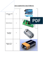 Components Required For Line Follower PDF