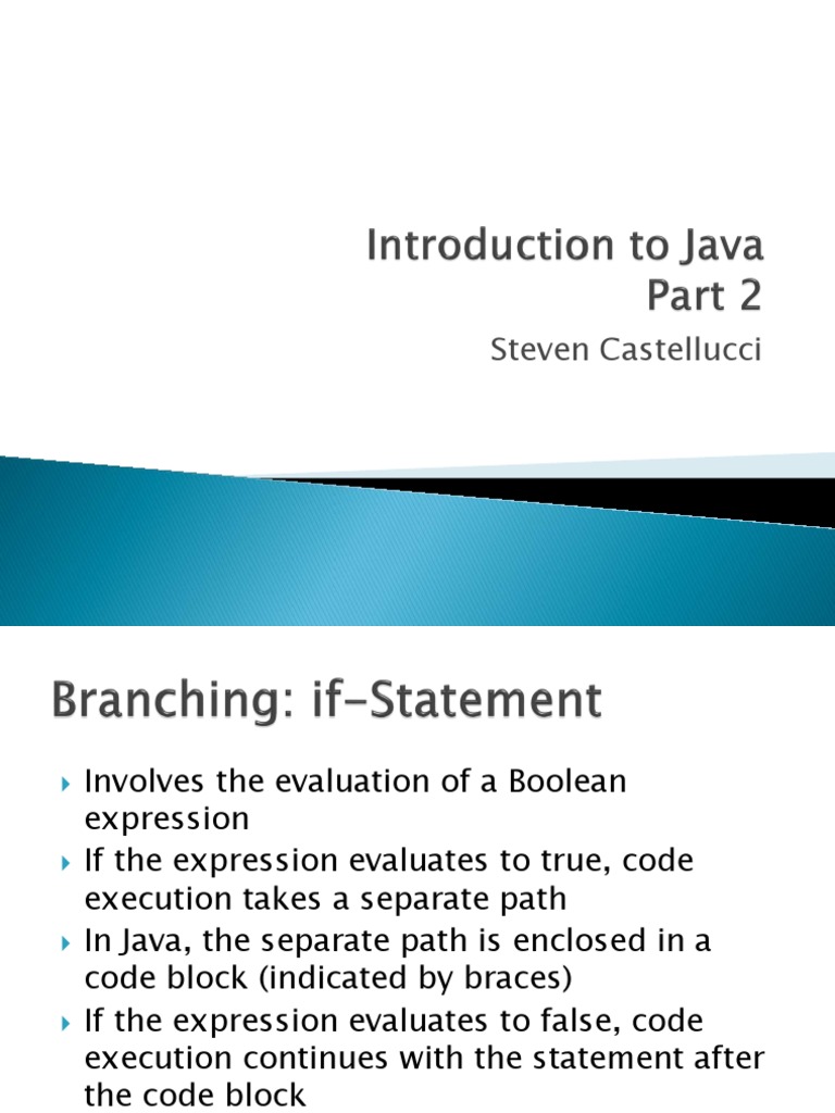If-Else Statements and Conditional Logic in Java | PDF | Method ...