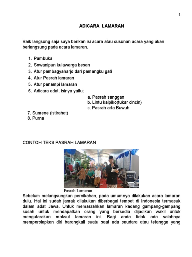 Adicara Lamaran