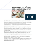 Réformes Du Régime de Change Quels Impacts