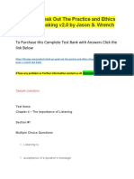 Stand Up Speak Out The Practice and Ethics of Public Speaking v2.0 by Jason S. Wrench - Test Bank