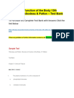 Structure & Function of The Body 13th Edition by Thibodeau & Patton - Test Bank