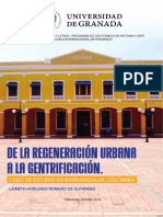 DE La Regeneracion Urbana A La Gentrificacion