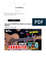 Cómo Tocar FAVORITO de CAMILO en Guitarra (Tutorial + PDF GRATIS) Music Tutorials