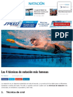 Tecnicas Populares de Natación