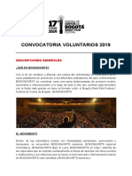 Convocatoria Voluntarios 2019