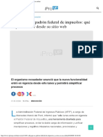 AFIP - Padrón Federal de Impuestos