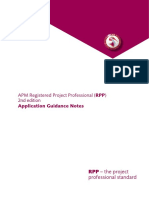 RPP) Application Guidance Notes: APM Registered Project Professional (2nd Edition